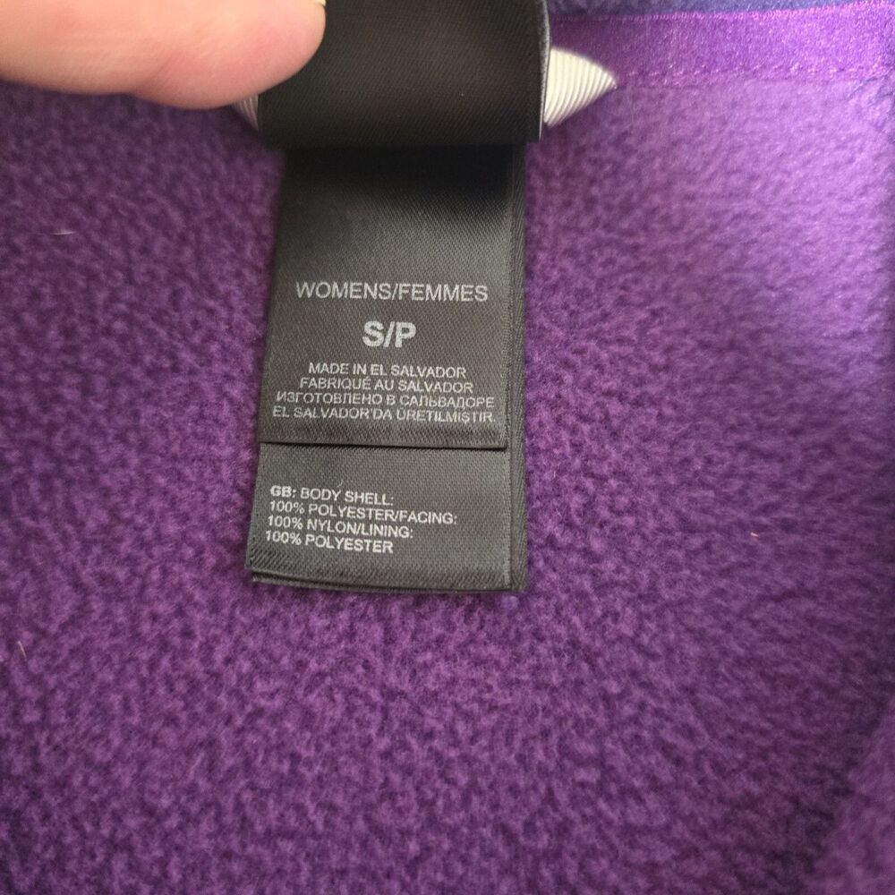 Womens Small Two Toned Purple The North Face Full Zip Fleece Jacket C2 Good Con - Picture 4 of 7